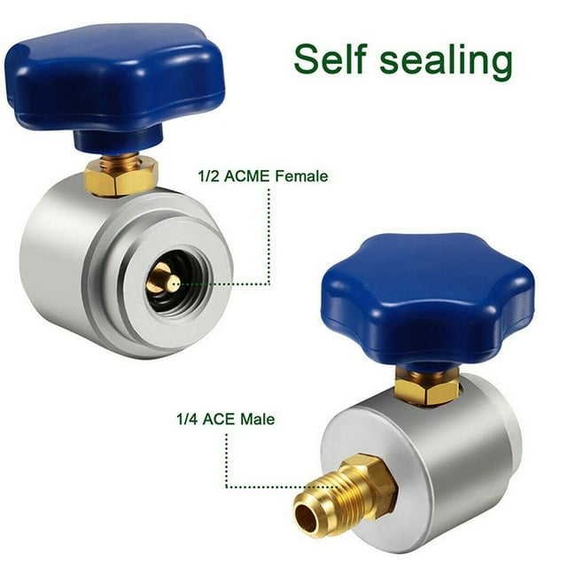 R134A Refrigerant Air Conditioner Tools Valve Bottle Opener for R22 R410 R12 R600A Low Pressure Gas Refrigerant Air Conditioning