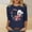 13Navy, variant on asdoklhq American Flag Shirts Oversized Tshirts 4th Of July Shirts Women's Independence Day Printed Short-sleeved Round-neck Top Multicolor S