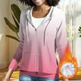 thumbnail image 5 of Womens Lightweight Zip Up Hoodies Gradient Color Hooded Sweatshirt Jacket Fashion Athletic Jackets with Pockets Pink M, 5 of 8