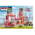 thumbnail image 2 of MAX Adventure Fire Station Playset (865 pieces), 2 of 6