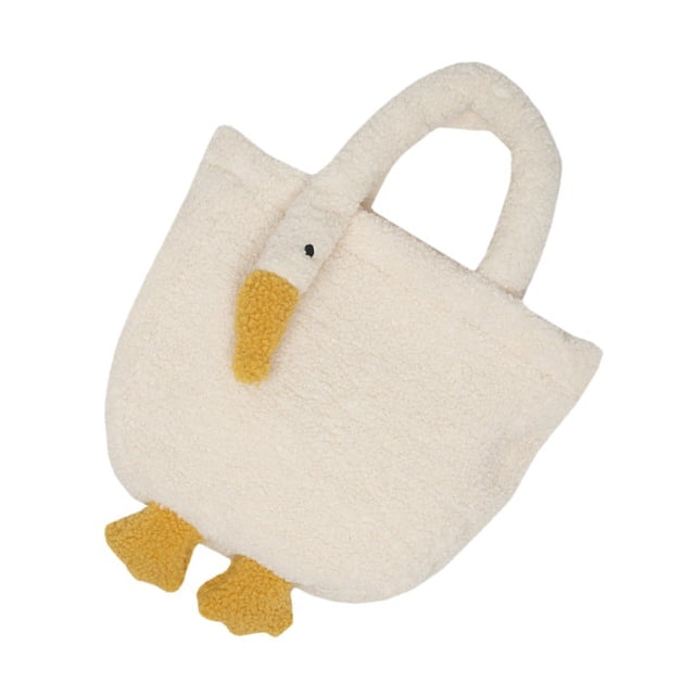 Bolso lindo del ganso de la felpa de las mujeres bolso divertido del libro del bolso del ganso de la novedad para los estudiantes que datan el bolso