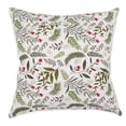 thumbnail image 2 of Assorted Holiday Sprig Print And Plaid Pillow Cover 18X18 (Set Of 4), 2 of 3