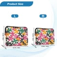 thumbnail image 4 of FORMRS 13"-13.3" Laptop Sleeve Protective Case Soft Carrying Quilted Computer Bag Cover, Pink Floral Blooms, 4 of 7