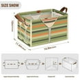 thumbnail image 7 of Yayeee Foldable Storage Basket for Shelves with Handles Waterproof Cloth Bins, Orange Martini, 7 of 7