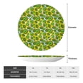 thumbnail image 2 of Daiia Kiwi Fruits Summer Printed Pattern Ceramic Plate Dinner Plates Bone China Decorative Plates with Display Stand Art Ceramic Ornaments for Wall Hanging Decoration-8in, 2 of 6