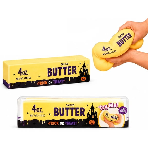 Halloween Butter Squishy, Squishies Butter 14 OZ, Slow Rising Squeeze, Soft Fidget for Anxiety & Sensory Stress Relief Party Favors Halloween Decor