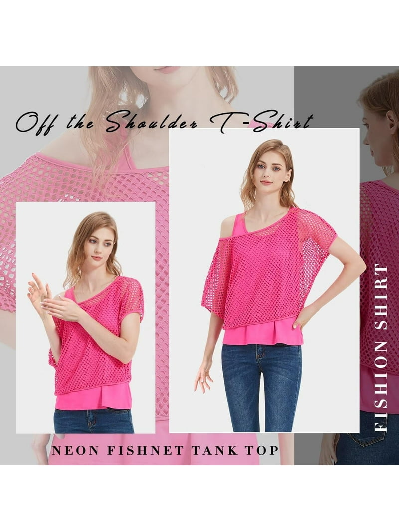 Women's Casual Sexy Off Shoulder T-Shirt Tops, 80s 90s