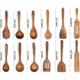 thumbnail image 3 of Juego de utensilios de cocina de madera BOKALAKA, madera de teca, 12 piezas, 3 of 7