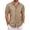 Khaki, variant on Men's Casual Button Down Shirts for Spring and Summer Short Sleeve Relaxed Fit Tops Stylish Solid Beach Shirts with Button Closure for Everyday Wear Mens T-Shirts All Black White Cotton Graphic Tees