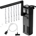 thumbnail image 1 of 3W 300L/H Water Flow Aquarium Filter Fish Tank Internal Filter Aquarium Pump Filter with Fish Filter Sponges（(EU Plug)）, 1 of 5