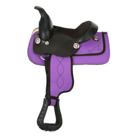 Kelly Silver Star Miniature Krypton Synthetic Saddle Set