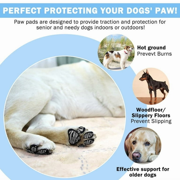 SCENEREAL Anti-Slip Dog Paw Protector Gripper Traction Pads for