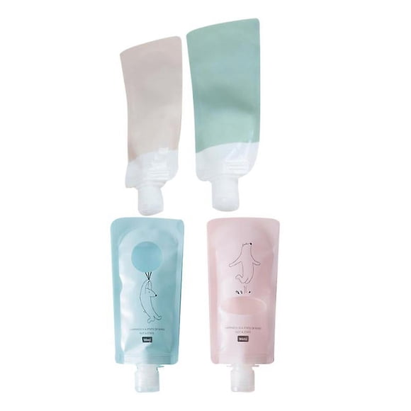 Contenedor de loción de viaje de 4 piezas