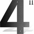 thumbnail image 2 of 1 Hanging Ornament - 6 Inch Metal House Number Metal Letters House Address Number House Numbers for Outside Mailbox Numbers for Outside Black Modern Metal Numbers, 2 of 7