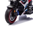 thumbnail image 6 of 12V Electric Motorbike for Kids, 3-Wheel Stable Design with Dual Motors, Slow Start, Spring Suspension & LED Lights – for Boys Girls Ages 3+, White, 6 of 10