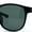 Matte Black - Green, variant on Mens Antiglare Polarized Round Horn Rim Keyhole Woodgrain Plastic Sunglasses Blue Wood - Black