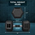 thumbnail image 3 of Dumbbell Rubber Grip lbs - lbs Single - Heavyweight Dumbbell for Multifunctional Full Body Workout and Strength Training, 3 of 7