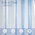 thumbnail image 6 of Inosoo 100% EVA Clear Blue Shower Curtain Liner, Heavy Duty, Luxury & Soft, 72"x 72", 6 of 9