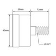 thumbnail image 4 of Manómetro axial de alta precisión, 0-100 psi/0-7 bar, carcasa de hierro inoxidable, montaje inferior Bspt de 1/8", manómetro de aire, manómetro de agua, manómetro hidráulico, 4 of 5
