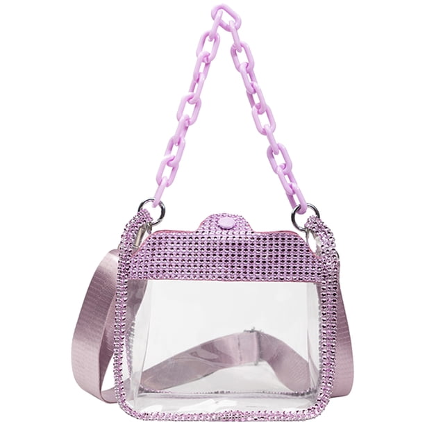 Bolso bandolera de un solo hombro de PVC con cadena Makaron para mujer bolso de mano bolsos de moda