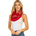 thumbnail image 3 of Scarfand's Solid Color Infinity Winter Wrap Loop Scarf For Women & Men (Red), 3 of 4