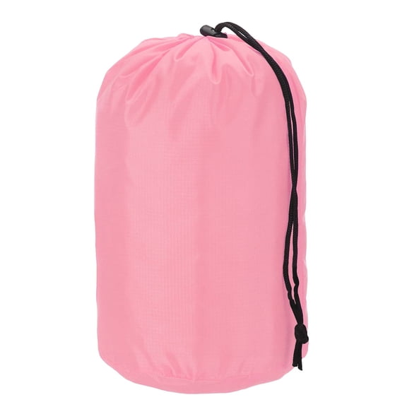 Uxcell Stuff Sack, Nylon Waterproof Storage Sacks Portable Drawstring Dry Stuff Bag Gear Organization with Toggle, 7x13Inch Fit for Backpacking Camping Traveling Hiking(Pink)