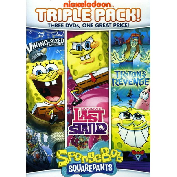 Spongebob Squarepants Triple Feature Last Stand Tritons Revenge Viking Size Dvd Walmart Com Walmart Com