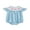 Blue, variant on Gupgi Blue Stripe Bodysuit for Baby Girls Smocked Bubble Romper Fly Sleeve Crew Neck Embroidery Bow Infant Jumpsuits