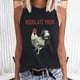 thumbnail image 2 of Moda Casual mujer sin mangas impreso damas cuello redondo Tank Tops chaleco camiseta Fridja gh4563, 2 of 9