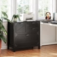 thumbnail image 2 of HOMCOM 4 Drawer File Cabinet Filing Cabinet for Letter/A4/Legal Files Black, 2 of 10