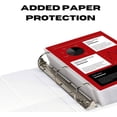 thumbnail image 4 of 2 Pack of 5 Inch 3 Ring Binder with Locking Angle D Rings, Professional Heavy Duty Large Storage Binder with Pockets, Fits 8.5 x 11 Inch Sheets, Non-, 4 of 6