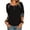 #7-Black, variant on Pntutb Womens Summer Long Sleeve O-Neck Stripe Print Tops Blouse