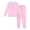 Pink, variant on Kids Girls Pajamas Set Cute Bow Tie Print Long Sleeve Crewneck Top with Pants Pajamas Sleepwear Outfit Set Clothes for Girls 9-10 Years