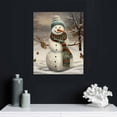 thumbnail image 4 of Nawypu  Snowman Christmas Time Canvas Wall Art Posters Gifts Bedroom Painting Home Decor Hanging Pictures, 4 of 4