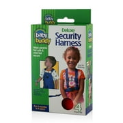 Baby Buddy Deluxe Security Harness with Safety Wrist Leash & Chair Straps for Toddlers, Red
