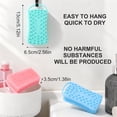 thumbnail image 2 of Abaima 3 Pcs Silicone Exfoliating Body Scrubber for Women Men, Silicone Body Shampoo Brush, Soft Silicone Loofah for Sensitive Skin in 3 Color, Shower Silicone Hair Scalp Massager, Lather Well, 2 of 7