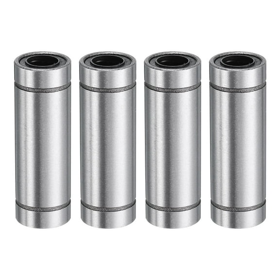 4Pcs LM8LUU Linear Bearing  8mm Bore 15mm OD 45mm Length for CNC Machine 3D Printer