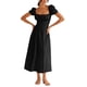 thumbnail image 1 of Vestido ajustado de color liso con abertura al estilo francés para mujer - Sin mangas, sin espalda, ajustado, poliéster spandex muy elástico, tallas S-XXL, largo midi, 1 of 5