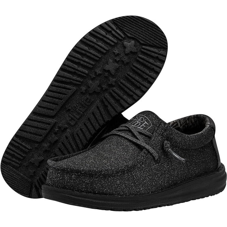 Hey Dude® Youth Wally Basic Black Casual Shoes 40041-001  display picture 1