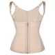 thumbnail image 1 of Faja moldeadora de cintura para mujer, con cremallera, material de buceo, top moldeador ajustado, faja moldeadora de poliéster para mujer, 1 of 2