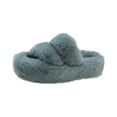 thumbnail image 5 of Women Fuzzy Slippers Winter Slippers Fashion Anti Slip Comfortable Soft Plush House Shoes Open Toe Slide Slippers for Indoor Outdoor Bedroom 39, 5 of 8