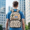 thumbnail image 3 of KUIFORTI Duck Camo Kids Backpack 16 Inch Polyester Boys School Bag with Front Pockets Adjustable Straps Suitable for Elementary Primary Middle Back to School Supplies, 3 of 7