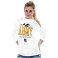 thumbnail image 4 of US Army Logo This We'll Defend Eagle Unisex Plus Size Long Sleeve Shirt Brisco Brands 2X, 4 of 5