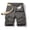 Mens Gray Half Shorts Pants, variant on HOOMEUMY Men's Summer Cargo Shorts Cotton Loose Fit Multi-Pockets Straight Leg Work Shorts with Belt Gray 8