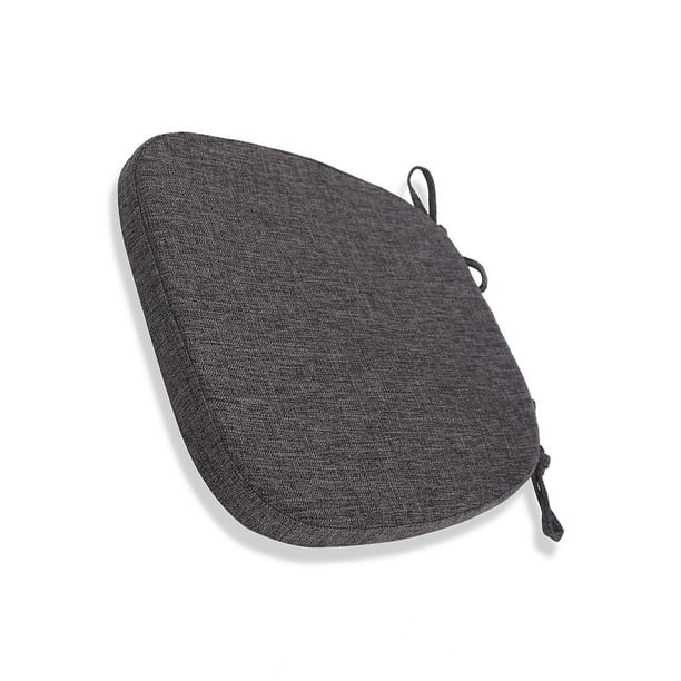 Almohadillas para silla Matsuzay cojín de asiento Antideslizante Negro gris 43x41x35cm