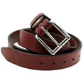 thumbnail image 2 of Mens 1 1/2 Burgundy Latigo Leather Belt With Saddle Groove Made In USA, 2 of 4