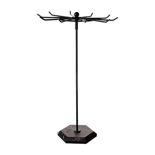 Organizador de joyas Yinane Soporte para Collares Metal Negro