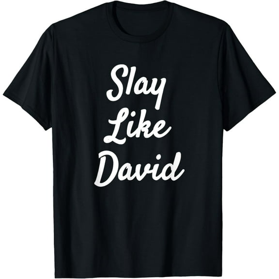 Slay Like David T-Shirt Christianity Bible Gift