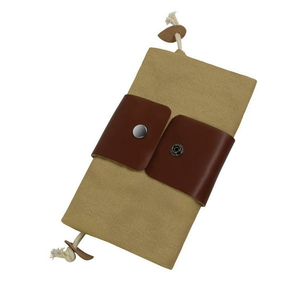 Hiking Waist Pack Waxed Canvas Foraging Pouches Leather Mushroom Belt Bag for Camping Hunting and Outdoor Adventures