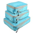 thumbnail image 3 of de embalaje para maleta, bolsas de aseo comprimibles, plegables, duraderas y ligeras, organizador almacenamiento, viaje para Azul Macarena Cubo de empaque de compresión, 3 of 6